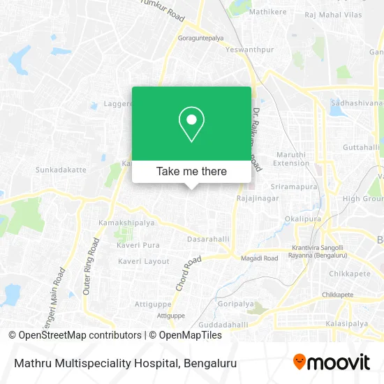 Mathru Multispeciality Hospital map