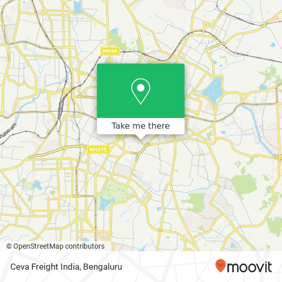 Ceva Freight India map