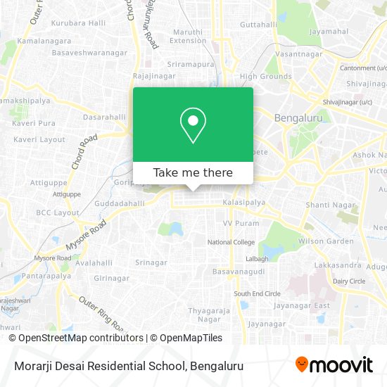 Morarji Desai Residential School map