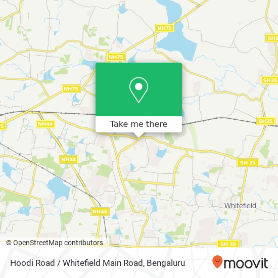 Hoodi Road / Whitefield Main Road map
