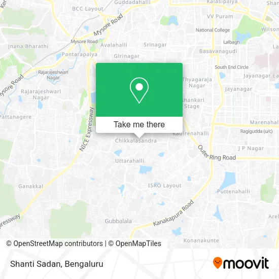 Shanti Sadan map
