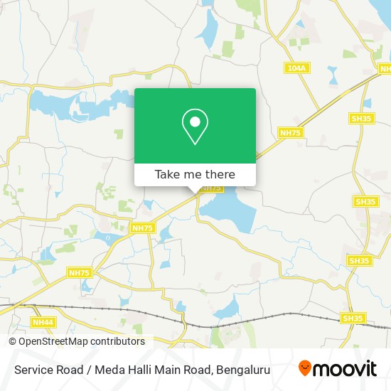 Service Road / Meda Halli Main Road map