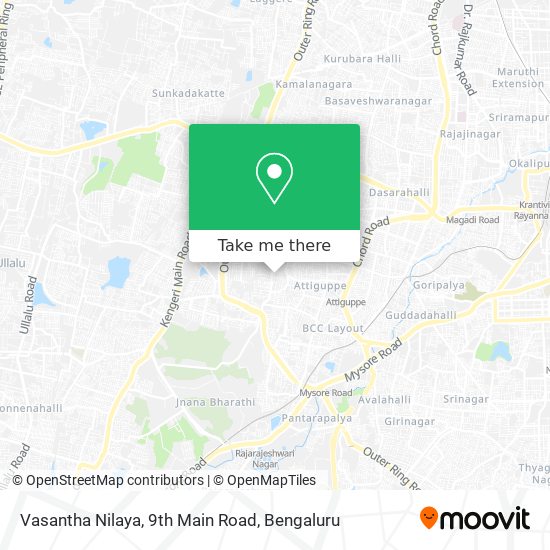 Vasantha Nilaya, 9th Main Road map