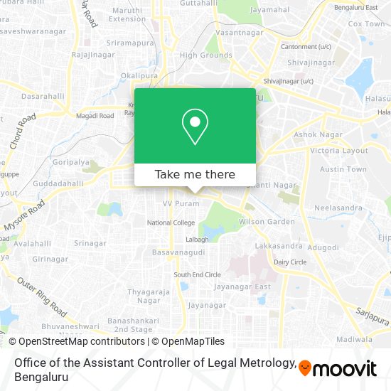 Office of the Assistant Controller of Legal Metrology map