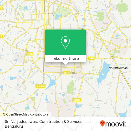 Sri Nanjudeshwara Construction & Services map