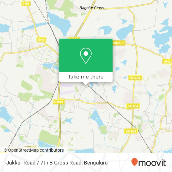 Jakkur Road / 7th B Cross Road map