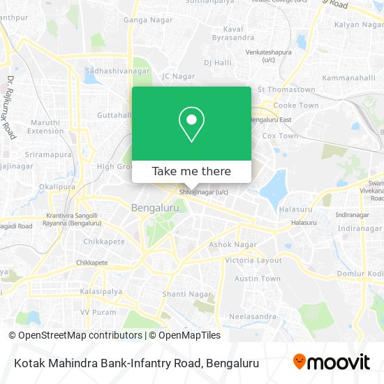 Kotak Mahindra Bank-Infantry Road map