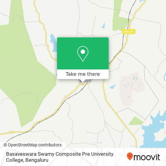 Basaveswara Swamy Composite Pre University College map