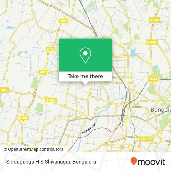Siddaganga H S Shivanagar map