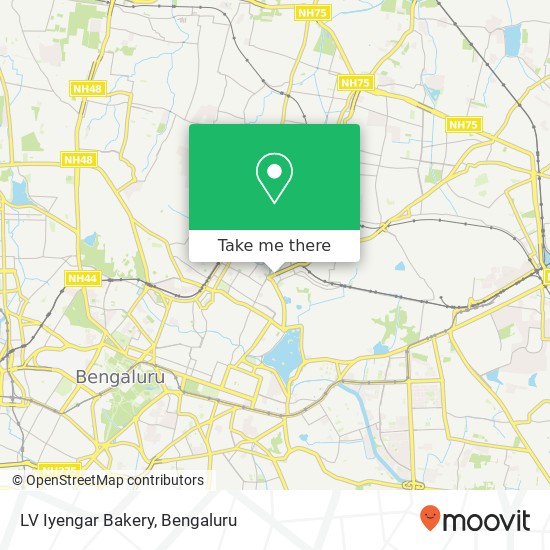 LV Iyengar Bakery map