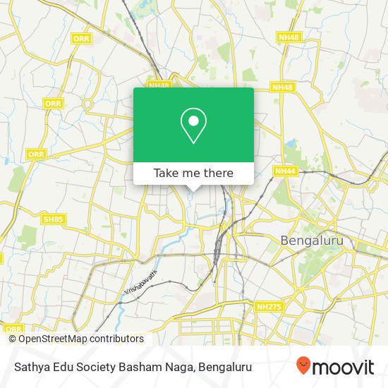 Sathya Edu Society Basham Naga map
