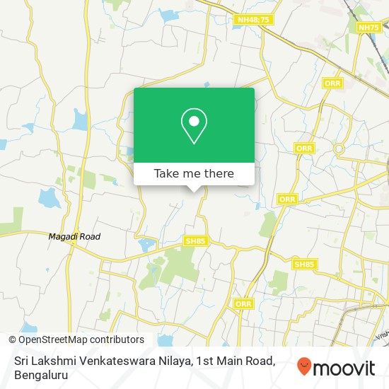 Sri Lakshmi Venkateswara Nilaya, 1st Main Road map