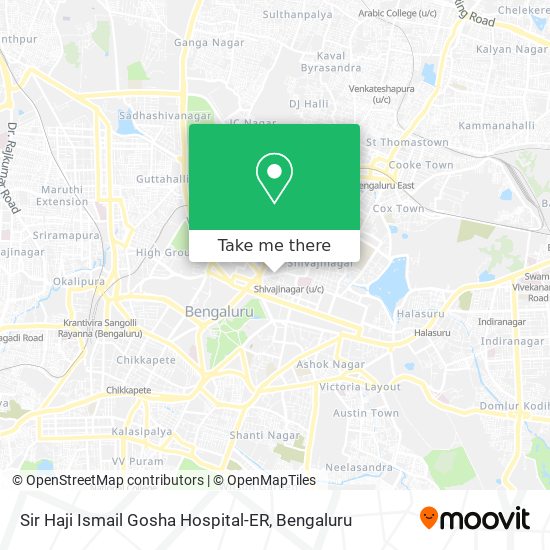 Sir Haji Ismail Gosha Hospital-ER map