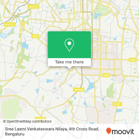 Sree Laxmi Venkateswara Nilaya, 4th Cross Road map