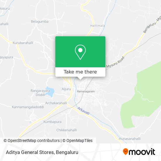 Aditya General Stores map