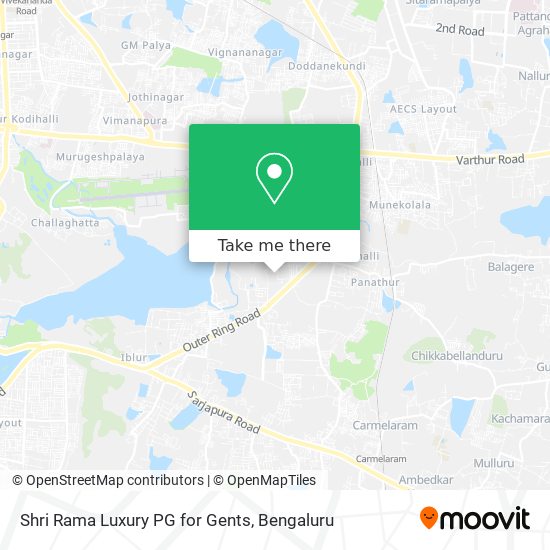 Shri Rama Luxury PG for Gents map