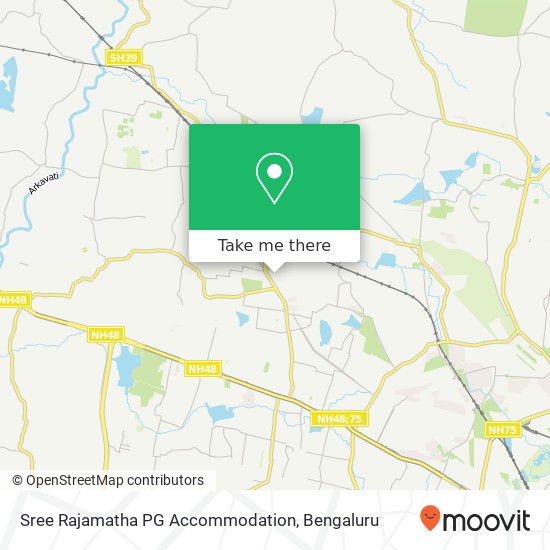 Sree Rajamatha PG Accommodation map