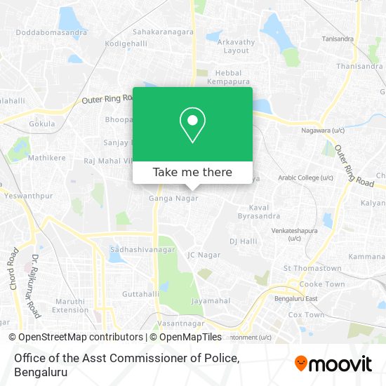 Office of the Asst Commissioner of Police map