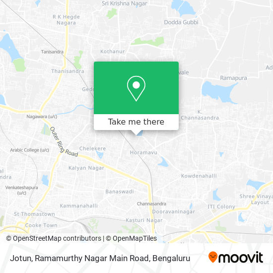 Jotun, Ramamurthy Nagar Main Road map