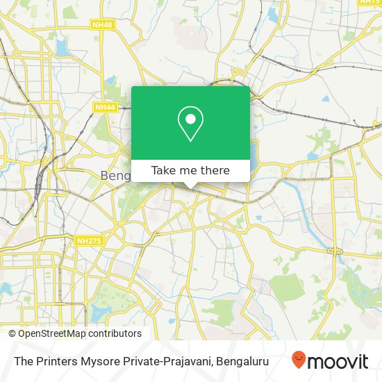The Printers Mysore Private-Prajavani map