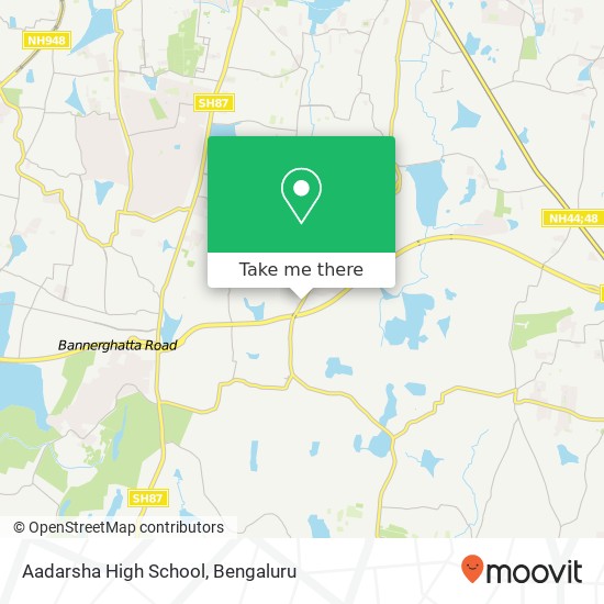 Aadarsha High School map