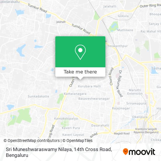 Sri Muneshwaraswamy Nilaya, 14th Cross Road map