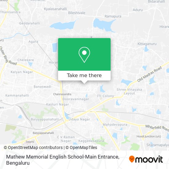 Mathew Memorial English School-Main Entrance map