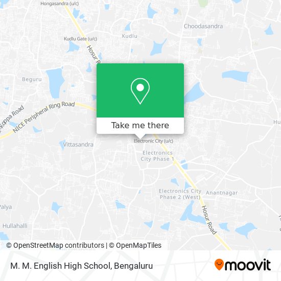 M. M. English High School map