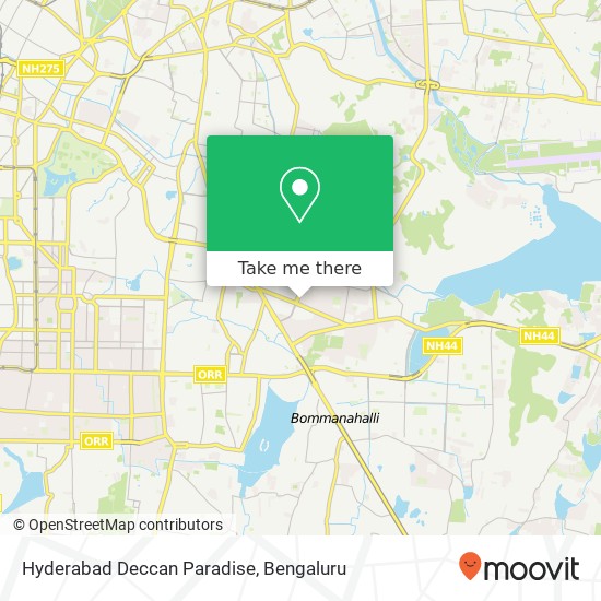Hyderabad Deccan Paradise map