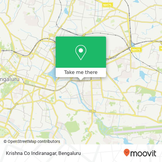 Krishna Co Indiranagar map