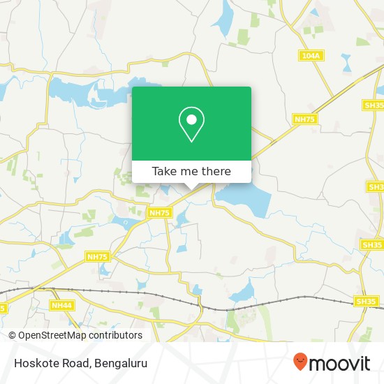 Hoskote Road map