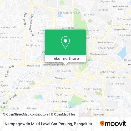 Kempegowda Multi Level Car Parking map