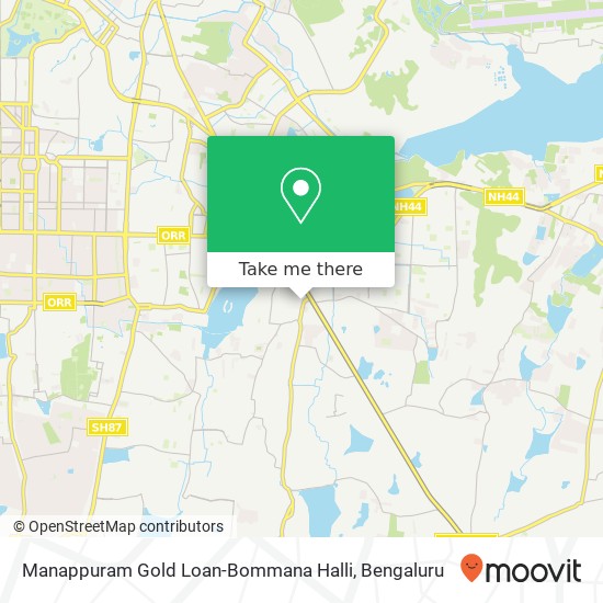 Manappuram Gold Loan-Bommana Halli map