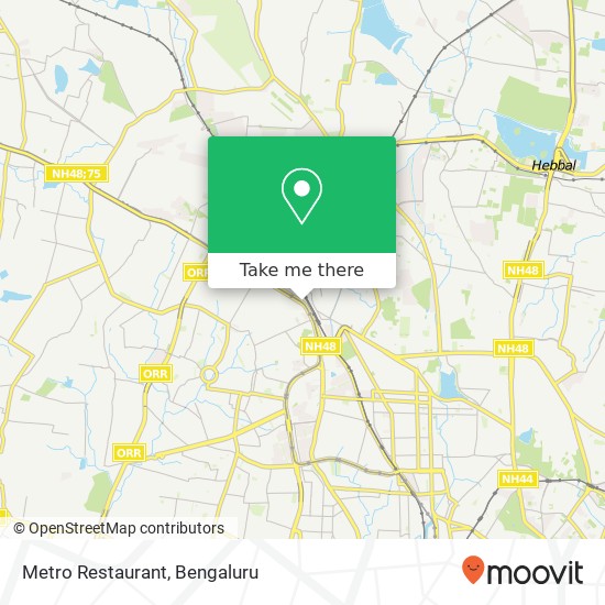 Metro Restaurant map