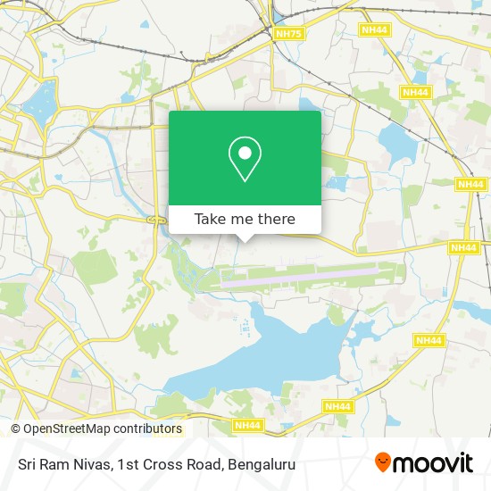 Sri Ram Nivas, 1st Cross Road map