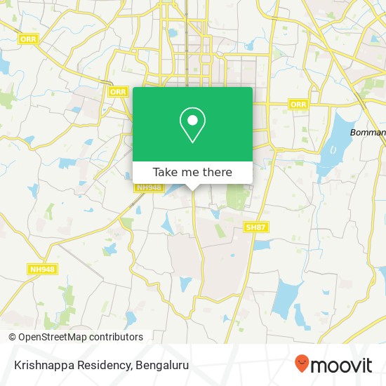 Krishnappa Residency map