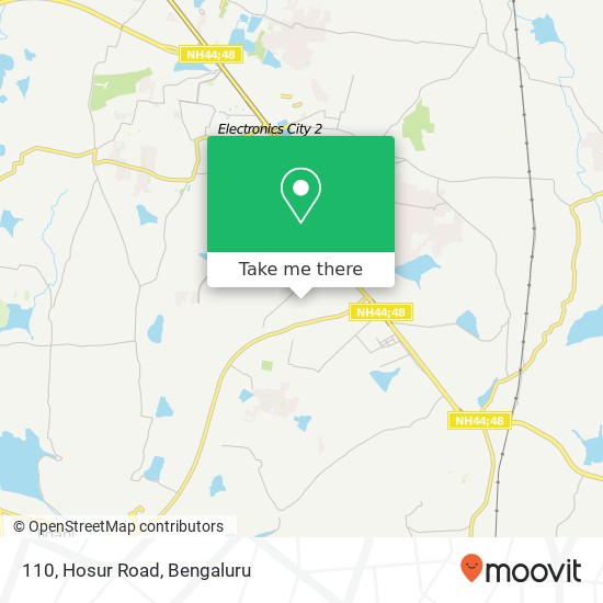 110, Hosur Road map