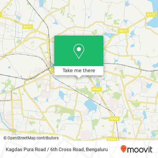 Kagdas Pura Road / 6th Cross Road map