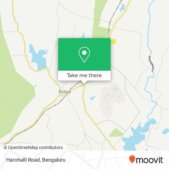 Harohalli Road map