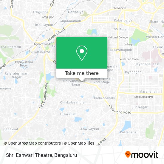 Shri Eshwari Theatre map