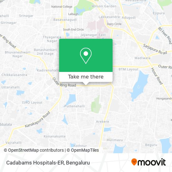 Cadabams Hospitals-ER map