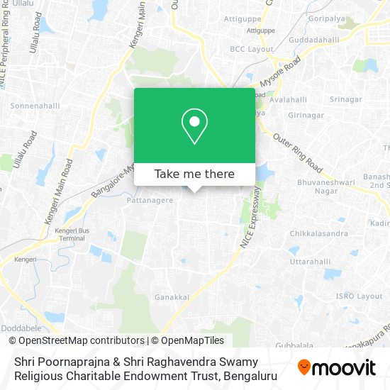 Shri Poornaprajna & Shri Raghavendra Swamy Religious Charitable Endowment Trust map