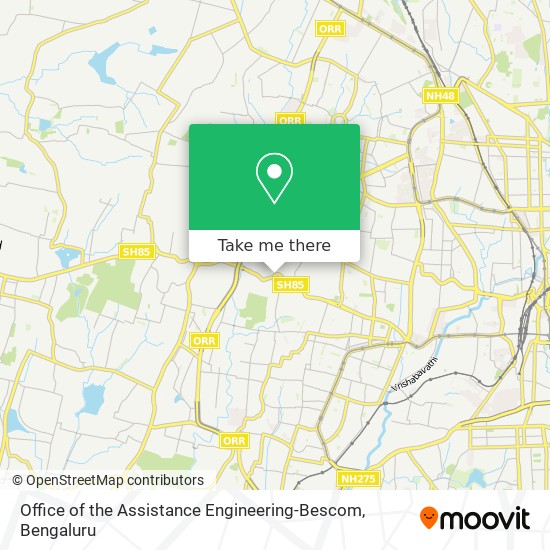 Office of the Assistance Engineering-Bescom map