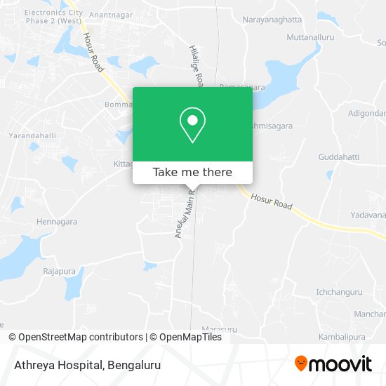 Athreya Hospital map