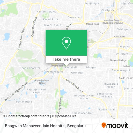 Bhagwan Mahaveer Jain Hospital map