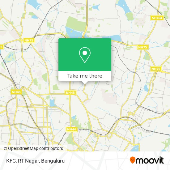 KFC, RT Nagar map