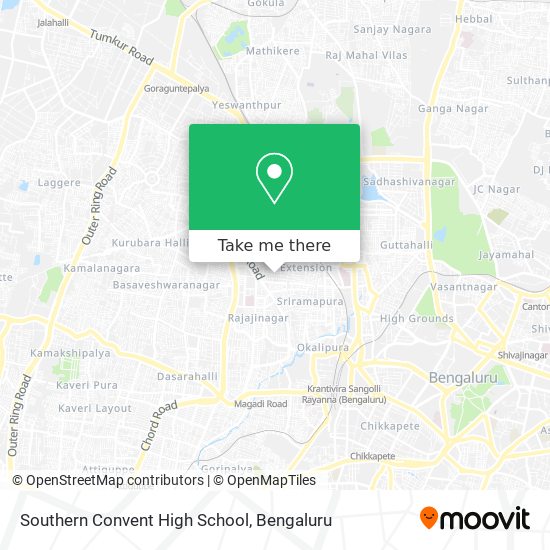 Southern Convent High School map