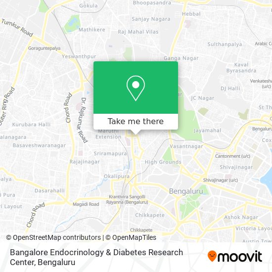 Bangalore Endocrinology & Diabetes Research Center map
