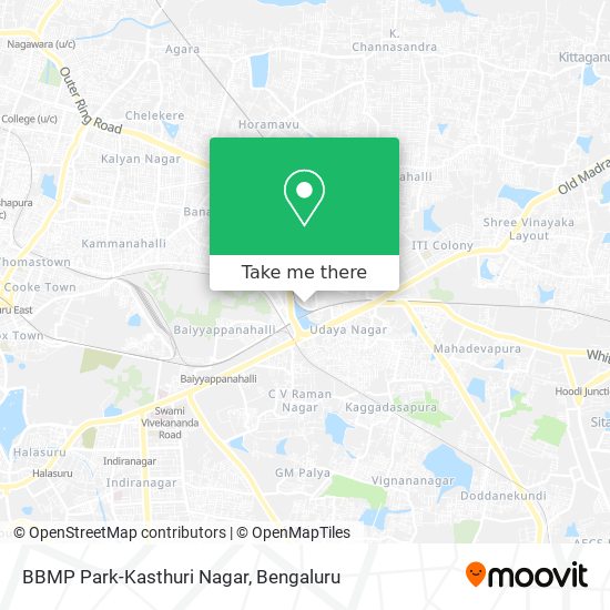 BBMP Park-Kasthuri Nagar map