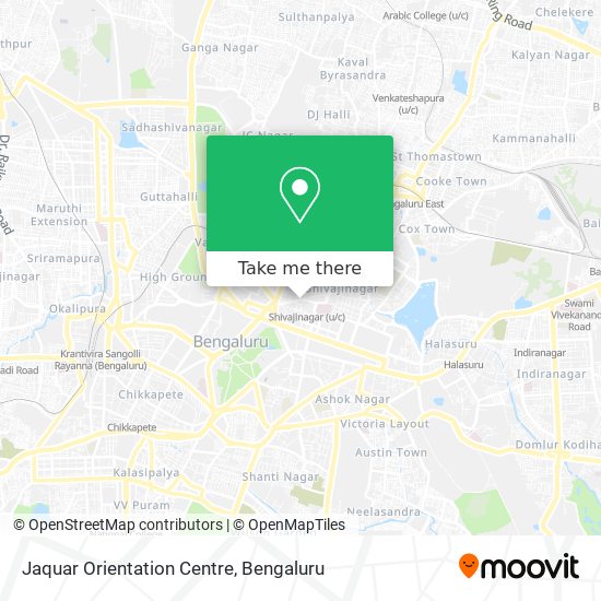 Jaquar Orientation Centre map